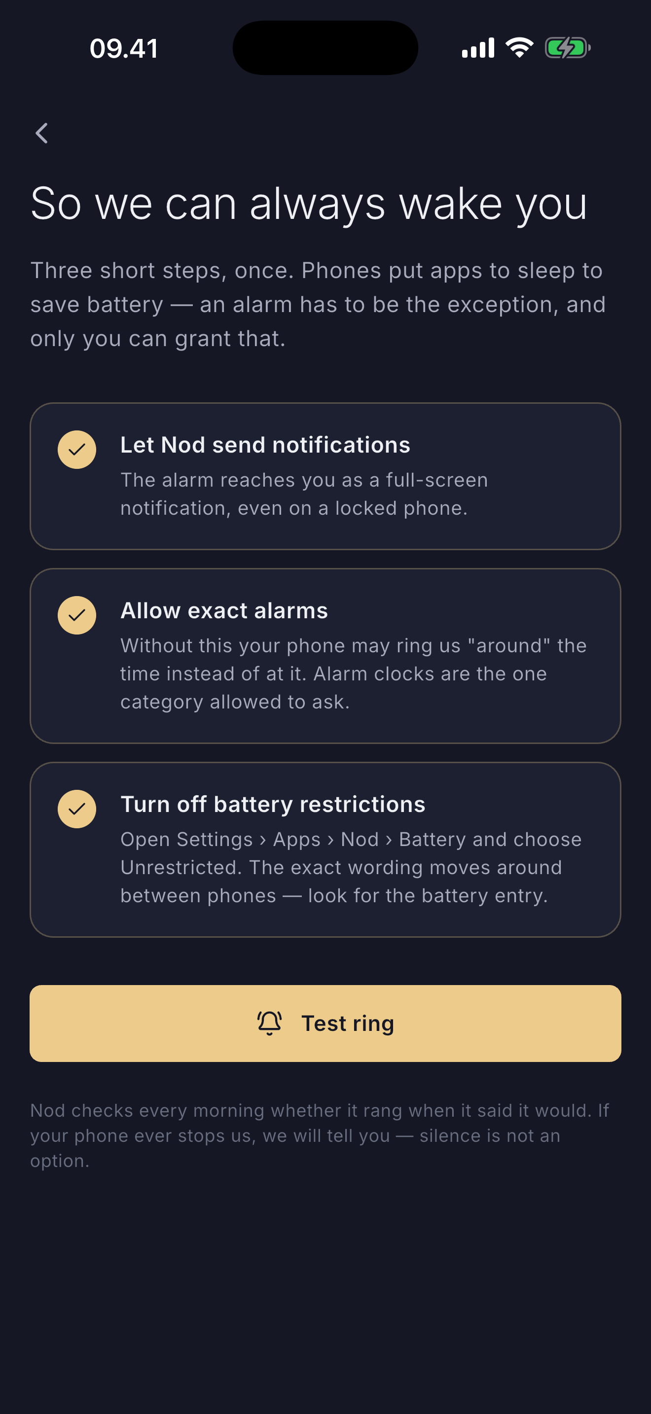 Nod: Sleep Sounds & Alarm screenshot 6